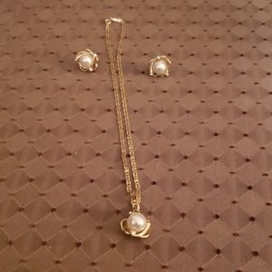 Necklace and matching earrings